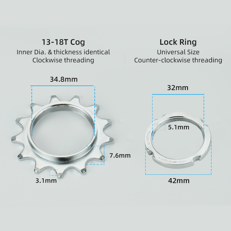Bicycle Fixed Gear 13T 14T 15T - Matter Hub Thread 评论和价格