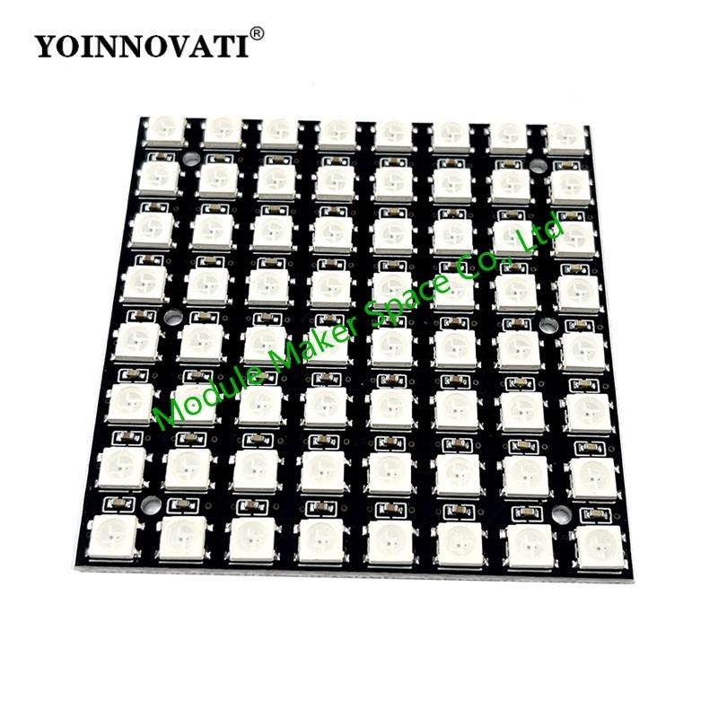 WS2812 LED 5050 RGB 8x8 LED Ma - Rgb Led Matrix 8X8 评论和价格
