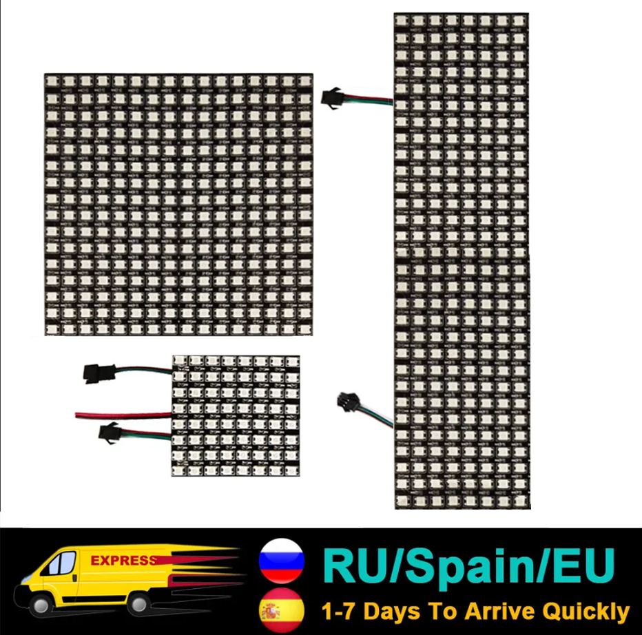 DC5V WS2812B 5050 RGB SMD Flex - Rgb Led Matrix 8X8 评论和价格
